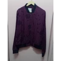 ราคา ถ592(ขาว52.1)ส3เสื้อแจ๊ะเก็ตทรงเบสบอลแต่งปลายแขนจั้มสีเสื้อออกสีม่วงเปลือกมังคุดแต่งซิปเหล็กหน้างานป้ายนำเข้าป้ายติด L ป (28124776759)
