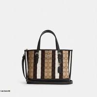 ราคา กระเป๋าสะพาย Coach MOLLIE TOTE 25 IN SIGNATURE JACQUARD WITH STRIPES (14400091498)