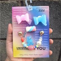 ราคา CANDY BEAR charm Set with cross Sandals CANDY BEAR อุปกรณ์ตกแต่งรองเท้าแตะไขว้ สไตล์เกาหลี CANDY BEAR jibbitz charm (48552345570)