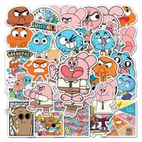 ราคา 50 ชิ้นการ์ตูน Amazing World of Gumball สติกเกอร์สําหรับ DIY โทรศัพท์โน้ตบุ๊คจักรยานหมวกกันน็อครถ Graffiti กันน้ําตกแต่ง Decal ของขวัญ (24518077948)