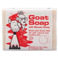 ราคา **พร้อมส่ง**สบู่นมแพะผสมน้ำผึ้งมานูก้า [Goat soap with Manuka honey] 100g (1764053431)