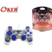 ราคา จอย oker Model:U-707 Joy Games Stick Analog สั่น เดี่ยว แบบใสมีไฟ สําหรับ pc Notebook (29517250945)