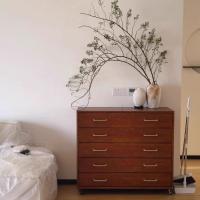 ราคา ตู้ลิ้นชักไม้เนื้อแข็ง สไตล์วินเทจ 5 ลิ้นชัก ตู้เก็บของติดผนัง โต๊ะข้างเตียง โต๊ะข้างแบบเคลื่อนย้ายได้ (52205604499)