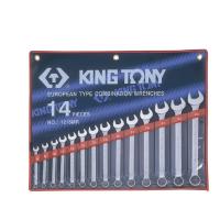 ราคา KINGTONY ประแจแหวนข้าง-ปากตาย รุ่น1060/1071 แบบชุด 14 ตัว ชุด KINGTONY รุ่น 1215MR ขนาดตั้งแต่ เบอร์8-24 (12527775549)
