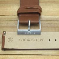 ราคา 1/3✈Substitute Skagen Strap Skagen Calfskin สายหนังแท้ สีน้ําตาล สีดํา ติดตั้งฟรีเครื่องมือ Bandwidth 20MM (42927713815)