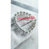 ราคา สร้อยข้อมือลูกประคำเงินแท้92.5% เม็ด 0.9 cm น้ำหนัก 21 กรัม ยาว 7.5 นิ้ว หรือ 19 cm นน.21ก. (2899945740)