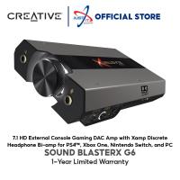 ราคา CREATIVE SOUND BLASTERX G6 7.1 HD EXTERNAL CONSOLE GAMING DAC AMP COMPATIBLE สําหรับพีซี, MACOS, PS4, PS5, NINTENDO SWITCH (43614894552)