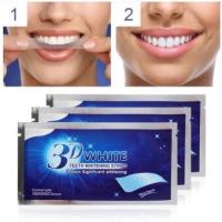 ราคา แผ่นฟอกฟันขาว 3D White Teeth Whitening Strips แผ่นแปะฟอกฟันขาว ฟอกสีฟัน 1 ซอง (12474289438)