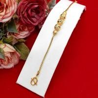 ราคา สร้อยข้อมือลายสี่เสาคั่นเม็ด ความยาว 6.5 นิ้ว หุ้มเศษทองแท้เยาวราช ใส่แทนของจริงได้ ใช้ได้ทุกโอกาส ใส่อาบน้ำได้ ทำจากท (12895517604)