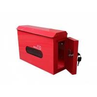 ราคา ตู้จดหมายเหล็กกันน้ำ หน้าบ้าน ตู้ไปรษณีย์เหล็ก พร้อมกุญแจ ขนาด 30x19x10 ซม.สีแดง (11521193533)