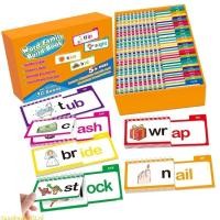 ราคา SUN อ่านและสัมผัสพลิกหนังสือ Word Family Flip Books Words Flash Cards Letter Sounds Flash Cards แฟลชการ์ด Phonics (49955764386)
