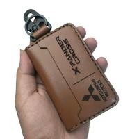 ราคา GANTUNGAN Xpander Cross กระเป๋าสตางค์ใบรับรองการลงทะเบียนรถยนต์ หนา ทนทาน แข็งแรง หนังแท้ ชื่อฟรี โลโก้ ที่ใส่กุญแจรถ (48602372363)