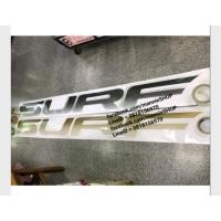 ราคา สติ๊กเกอร์แบบดั้งเดิมรถ สำหรับติดข้างรถ TOYOTA SURF คำว่า SURF sticker ติดรถ แต่งรถ โตโยต้า เซิร์ฟ สวย สีทอง สีเงิน (2197149800)