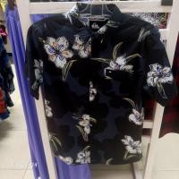 ราคา KEMEJA Quiksilver Art Flower เสื้อเชิ้ตสีดํา (43727397995)