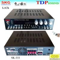 ราคา SKG เครื่องแอมป์ขยาย 5.1Ch 6000w P.M.P.O รุ่น SK-333 +USB (สีเดำ) (5633524974)