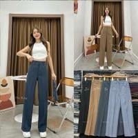 ราคา ส่งไวS-34 ขากระบอกกลางกระเป๋าปืน ผ้าป๊อกกี้ตะขอหน้า เอวสูง (29852583285)