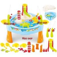 ราคา Fishing Game โต๊ะตกปลา บ่อตกปลา โต๊ะเล่นทราย ใส่น้ำได้จริง มีเสียง มีไฟ (10699256032)
