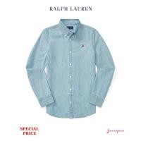 ราคา RALPH LAUREN COTTON CHAMBRAY SHIRT (968490319)
