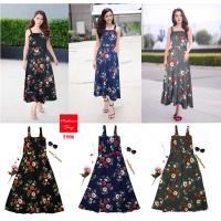 ราคา เดรสสายเดี่ยวเส้นใหญ่ลายดอก -สีเทา (1299416527)