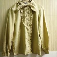 ราคา เสื้อเชิ้ตผู้หญิงสีเหลืองทอง (9766501048)