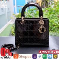 ราคา #HB6275 : Used Lady Dior 2008 ขนาด 9.5*5*4 นิ้ว น้องสีดำ หนังแก้ว สวยหรู ดูแพงมากๆค่ะ l (9275773004)
