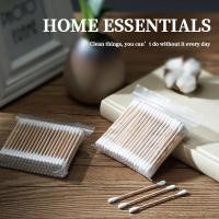 ราคา สำลีก้าน คอตตอนบัด สำลีไม้ ก้านไม้ไผ่แข็ง สะอาดปลอดภัย ใช้ปั่นหู เช็ดแผล สำหรับแคะหู เด็ก ผู้ใหญ่ (28655595858)