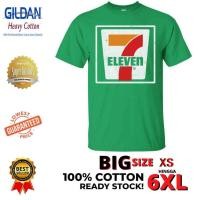 ราคา เสื้อยืด Lujingyi Cotton 100% พิมพ์โลโก้ 7-11 (25488519054)