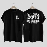 ราคา เสื้อยืด oversize เสื้อยืดผู้ชายเท่ๆ เสื้อยืดคอกลมแขนสั้นพิมพ์ลาย One Ok Rock สีดำ (27142213410)