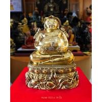 ราคา แท้เก็บเดิมๆค่ะพระสังกัจจายน์บัวเข็มขนาดหน้าตัก9นิ้วสูง15นิ้วเนื้อทองโบราณขัดเงาใต้ฐานอุดมวลสาร (22375246092)