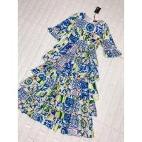 ราคา งานมือสอง Dress d&g เดรสยาว ใส่ครั้งเดียว ไม่มีตำหนิเลย เหมือนใหม่มาก ป้ายนานา size XL (4868975291)
