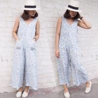 ราคา จั๊มหมีแขนกุดขา5ส่วน ผ้าcotton สปันเนื้อนิ่ม (1495585)
