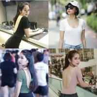 ราคา Sunnyบอดี้สูทเว้าหลังสุดแซ่บ!!Bodysuitเว้าหลังบอดี้สูทแขนสั้นเว้าหลัง (521243165)