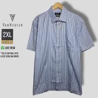 ราคา KEMEJA VAN HEUSEN เสื้อเชิ้ตลายผู้ชาย สีฟ้า SIZE 2XL (40505796046)
