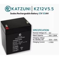 ราคา แบตเตอรี่ KADZUNI รุ่น KZ12V5.5 Seales Rechargeable Battery 12V 5.5AH รับประกันศูนย์ (43806490219)