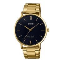 ราคา Casio Standard นาฬิกาข้อมือผู้ชาย สายสแตนเลส รุ่น MTP-VT01,MTP-VT01G,MTP-VT01G-1B - สีทอง (4321274150)