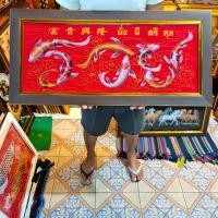 ราคา เลือกแบบ (กรอบเรียบ) กรอบรูป เรือ เรือสำเภา ภาพเรือ ภาพเรือสำเภาจีน รูปเรือ ภาพเสริมฮวงจุ้ย ของขวัญ ของที่ระลึก รูปมงคล (22347185949)