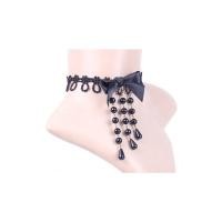 ราคา TANITTgems Vintage Onyx Black French Lace short Necklace (216673295)