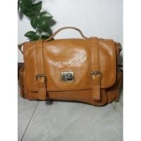 ราคา Anne klein Preloved หนังแท้ klein New York anne Bag (26365219713)