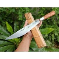 ราคา มีดเหน็บ อีเหน็บ E-Nep มีดอีเหน็บ มีดลาบ มีดควาญ มีดซุย มีดเดินป่า มีดแคมป์ ใบ 11” ตีร้อนชุบแข็ง ด้ามไม้ประดู่ ฝักไม้สัก (19274825247)