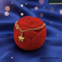 ราคา New สร้อยข้อมือแฟชั่น ลายผ่าหวายตัดลายดาว 2 สลึง (GM002551055) สร้อยสีทองเหลือง สวยงาม ใส่ออกงานได้ (20579135595)