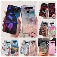 ราคา สําหรับ LG V50 Thinq 5G LMV500EM กรณีแฟชั่นดอกไม้หินอ่อนสีดําซิลิโคนฝาครอบโทรศัพท์สําหรับ LG V50S Thinq LM-V510N ปลอก (29238841269)