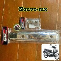 ราคา กันร้อน,ครอบท่อ NOUVO-MX,นูโว MX งานหนา โครเมี่ยม [ชิ้นใหญ่+ชิ้นเล็ก] #กันร้อนข้างท่อ (27423759876)