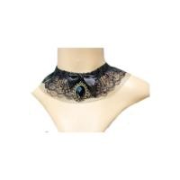 ราคา TANITTgems Vintage Onyx Black French Lace Collar Necklace (216673300)