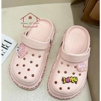 ราคา รองเท้าแตะ รองเท้าหัวโต สำหรับผู้หญิง ยางนิ่ม แบบสวม มีให้เลือก 3 สี (44955612101)