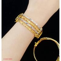 ราคา #กำไลเศษทองหุ้มสองสี#กำไลสองกษัตริย์ (25927862634)