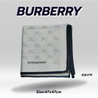 ราคา ผ้าเช็ดหน้าBurberryแท้มือสอง (ลายโลโก้BUBERRY) (25811695755)
