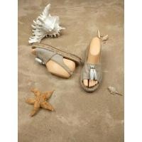 ราคา รองเท้าแตะรัดส้น ทรงสเปน มือสอง (12129093708)