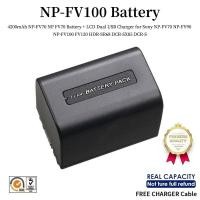 ราคา 4200MAh NP-FV70 NP แบตเตอรี่ FV70 LCD Dual USB Charger สำหรับ Sony NP-FV70 NP-FV90 NP-FV30 FV120 HDR-SR68 DCR-SX85 DCR-S (23967650218)