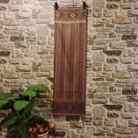 ราคา ผ้าฝ้าย (ผ้าไทย ผ้าซิ่น ผ้าถุง) ผ้าทอทั้งผืน ลายบุพเพสันนิวาส สีม่วง (56254005180)