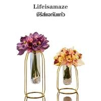 ราคา แจกันแก้วvase สไตล์นอร์ดิก เครื่องประดับสร้างสรรค ins เหล็กดัดไฮโดรโปนิทองแจกันตกแต่งห้องนั่งเล่นโต๊ะตกแต่งดอกไม้แห้งดอก (5759586791)